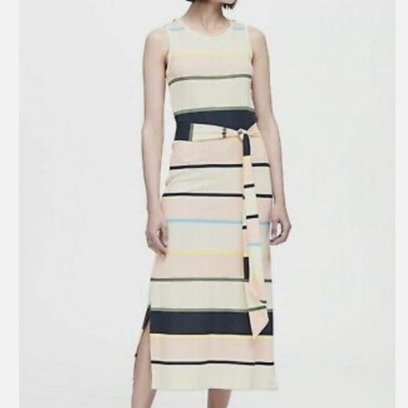Banana Republic | Stripe Ponte Tank Dress - Picture 6 of 6